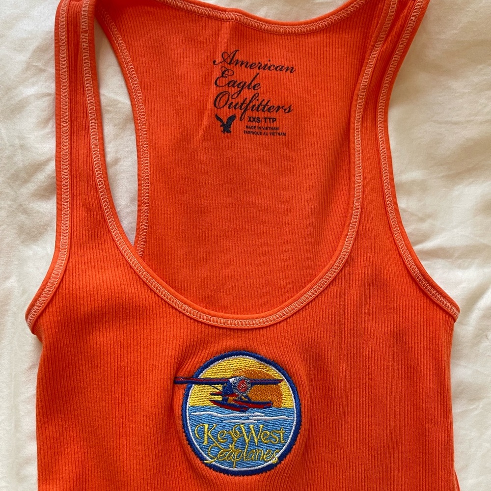 Vintage Embroidered American Eagle Key West Tank